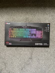 Trust GXT Odyss Semi-Mechanical Gaming Keyboard - RGB - Brand New Boxed (UK Layout)