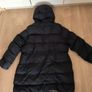 Black Maternity Babywearing Long Puffer Coat Jacket Primark Image 3
