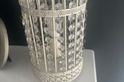 Cream lantern cage lamp with beads