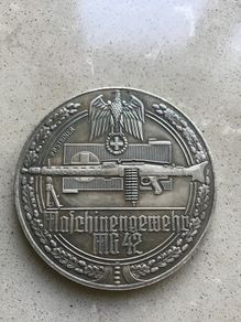 WW2 German Coin - MG 42 Machine Gun