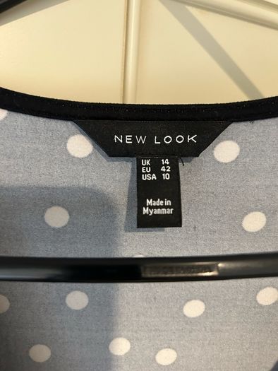 Polka dot black dress 14