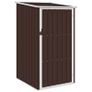 Garden Shed Brown 87x98x159 cm Galvanised Steel Image 2