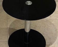 Round Glass Coffee Table, 40cm