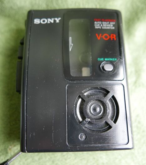 Vintage Sony Tcm-s68v S 68 V portable cassettes Recorder V-O-R Walkman Tested