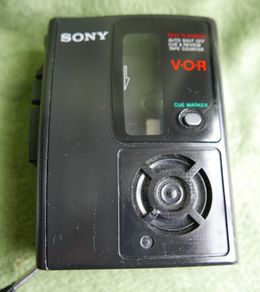 Vintage Sony Tcm-s68v S 68 V portable cassettes Recorder V-O-R Walkman Tested