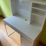 White ikea Micke Desk, very good condition and cleaned (non smoking house) Image 3