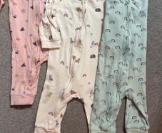 Summer sleep suits with feet out to keep baby cool