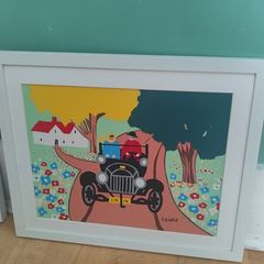 Original Folk Artist Maud Lewis Silk Screen Prints Naive Art