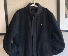 Lacoste Premium Wool Bomber Jacket Black