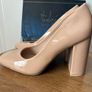 Beige block-heel court shoes by Sergio Todzi with a square-round toe Uk4 Eur37 Image 6