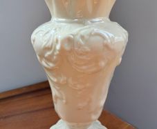 Small White Floral Vase