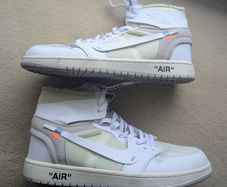 White jordans size 10 UK Nike