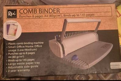 Rex Office Plastic Comb Binding Machine