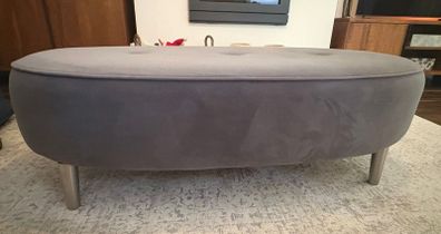 Large oval/elliptical footstool or ottoman