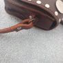 Hand bag /shoulder bag leather bag Leather buckle shoulder strap  Moroccan hand stitched vintage genuine leather bag purse genuine  vintage item great gift present  girls/ladies Image 10
