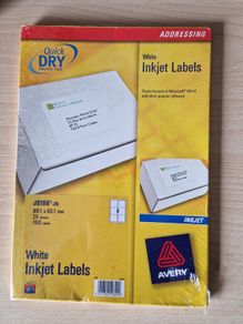 Avery J8166-25 White Inkjet Labels