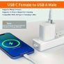 USB Type C Female to USB Type A Male Adapter Converter OTG Adapter Image 5