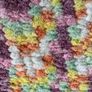 Handknit baby blanket super soft chenille yarn purple brights mix Image 6