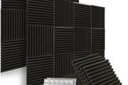 Sound Proofing Panels Orcust 12 Pack Acoustic Foam Panels with 60pcs adhesive Acoustic Panels wedges for Recording (FREE SHIPPING)