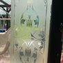 Acid etched glass panel Image 3