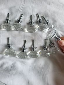 handles/ knobs. 12 x glass knobs.