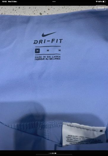 bottoms Nike dri-fit bottoms medium lilac with eyelet seam detail