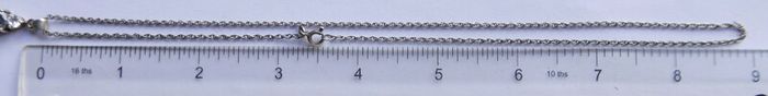 Vintage Sterling Silver 925 Pendant Necklace length 18" - 4,4g