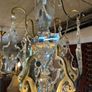 Crystal and Brass Large French Style Chandelier. Image 4