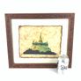 Vintage Thai golden temple coffee painting Image 7