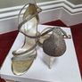 Gold High Heel Sandals Image 3