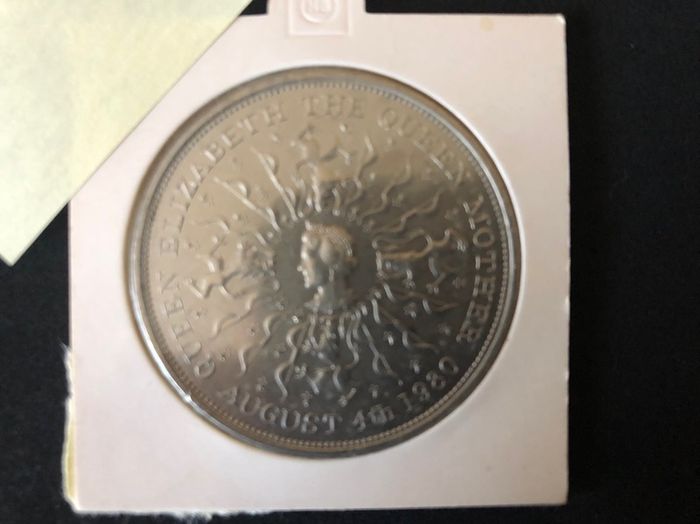 Commemorative Coin British Queen Mother 80th Birthday Crown Coin 1980