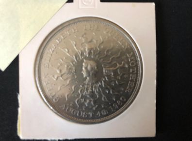 Commemorative Coin British Queen Mother 80th Birthday Crown Coin 1980