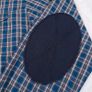 Tommy Hilfiger Blue Plaid Check Long Sleeve Shirt Elbow Patches Size M Image 7