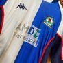 Original Authentic Kappa Blackburn Rovers 2003/2004 Home Shirt Mens Size Small Image 2