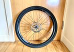 Mountain bike bicycle wheel and tyre disc brakes