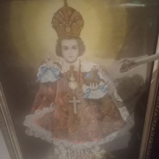 Child of Prague Gilt Framed Picture.1930s.