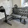 Weight rack with Barbell and Bench Image 5