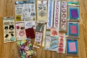 HUGE LOT of Craft Clearout items NEW &amp; Used. Stamps, Die Cutters, Embossing folders, ets.