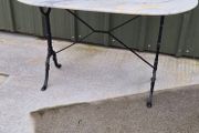 Cast Iron Marble Table