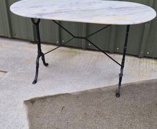 Cast Iron Marble Table