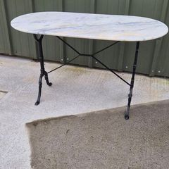 Cast Iron Marble Table