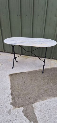 Cast Iron Marble Table