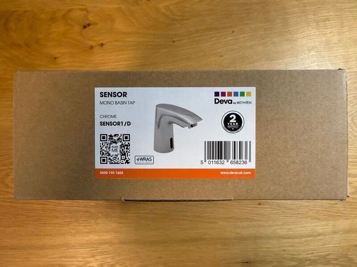 Chrome Infrared Sensor Mono Basin Tap | Automatic Bathroom Sink Mixer