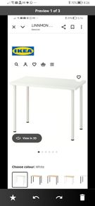 White table from ikea. New