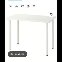 White table from ikea. New