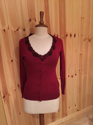 Designer Cardigan with Lace detail