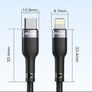 20W PD Type C USB-C To 8 Pin Cable for MacBook iPhone 12 11 Pro X XR 8 7 Image 3