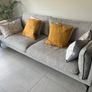 3 seater grey sofa Image 2