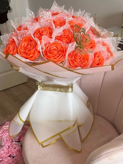 Gorgeous Fluffy Forever Flower Bouquet