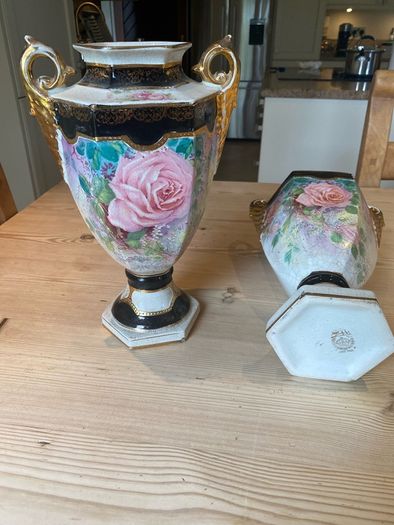 Pair vintage vases